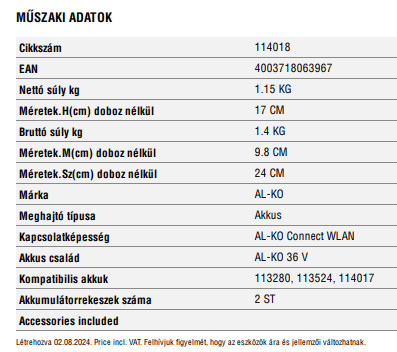 AKKU-TÖLTŐ C200 LI ENERGY FL.