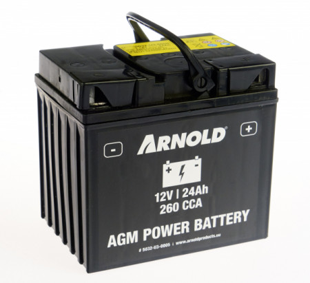 MTD,Cub Cadet akkumulátor AZ105 - AGM 12-24, +Pólus jobbra 5032-U3-0005