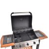 Hecht Firewood 3 gázos kerti grill 10.5KW 3 égőfej