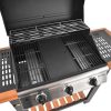 Hecht Firewood 3 gázos kerti grill 10.5KW 3 égőfej